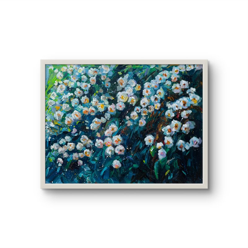 A Garden Half Awake Acrylic On Canvas Panel 11X14